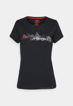 La Sportiva Peaks - T-Shirt Print - Black/Cherry Tomato -La Sportiva Buitenshuis 0ac7e97408024d7e9f66fdaa4b49e92c