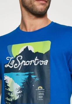 La Sportiva Lakeview - T-Shirt Print - Electric Blue -La Sportiva Buitenshuis 735f4f87fafd44059345205d2194d160