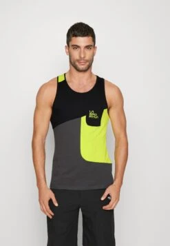 La Sportiva Dude Tank- Top - Carbon/Lime Punch