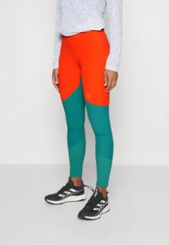 La Sportiva Camino Tight Pant - Outdoorbroeken - Cherry Tomato/Lagoon