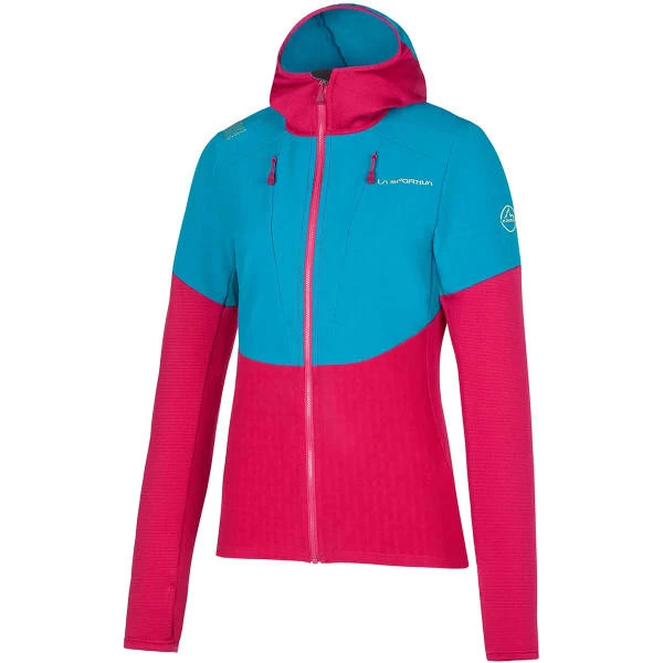 LA SPORTIVA SESSION TECH HOODY W CERISE CRYSTAL 23 3 LA SPORTIVA SESSION TECH HOODY W CERISE CRYSTAL 23