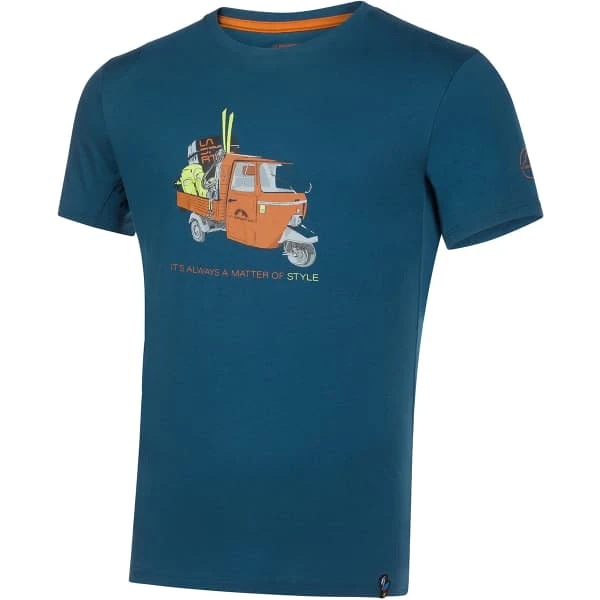 LA SPORTIVA APE T-SHIRT M STORM BLUE/HAWAIIAN SUN 23 3 LA SPORTIVA APE T-SHIRT M STORM BLUE/HAWAIIAN SUN 23