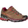 LA SPORTIVA ULTRA RAPTOR II LEATHER WOMAN GORE-TEX TAUPE/RED PLUM 23 2 LA SPORTIVA ULTRA RAPTOR II LEATHER WOMAN GORE-TEX TAUPE/RED PLUM 23 -La Sportiva Buitenshuis 9 93250 ultra raptor ii leather woman gore tex taupe red plum 34h801502 01