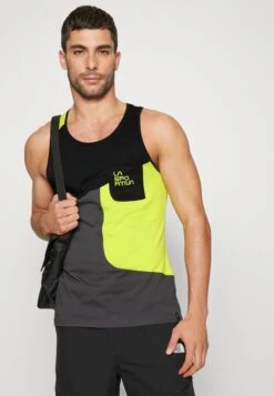 La Sportiva Dude Tank- Top - Carbon/Lime Punch -La Sportiva Buitenshuis 9fe88651f51343018643da7b4d316ff2