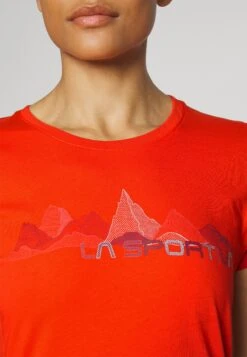 La Sportiva Peaks - T-Shirt Print - Cherry Tomato -La Sportiva Buitenshuis d96fdde30ebf4f75bbfd31b85c48b5d7