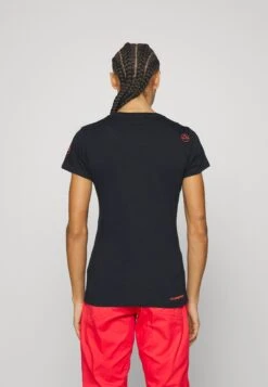 La Sportiva Peaks - T-Shirt Print - Black/Cherry Tomato -La Sportiva Buitenshuis f9c231f9fab0453cbf3e69ac2452ce67